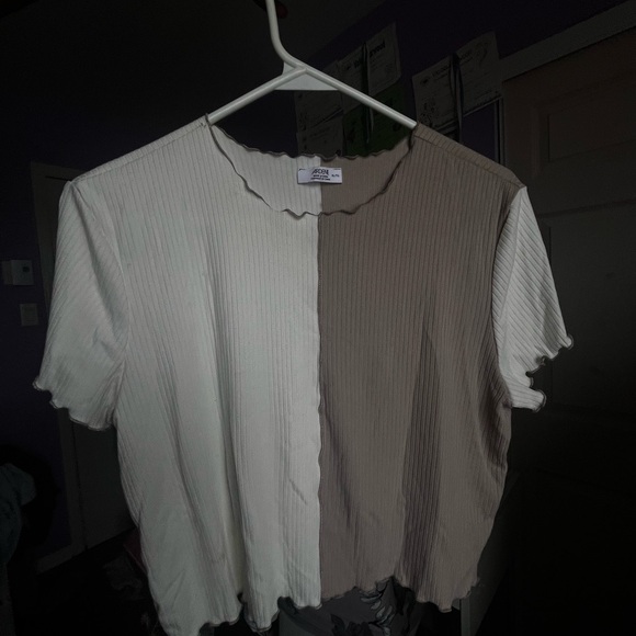 Two-Tone Ribbed Top - Picture 1 of 1